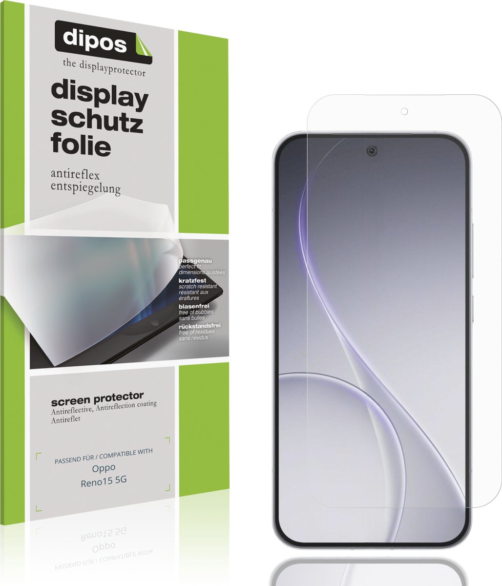 dipos – 4x Matte Beschermfolie geschikt voor Oppo Reno15 5G | Krasbestendige & antireflecterende Screenprotector Ultra-Thin