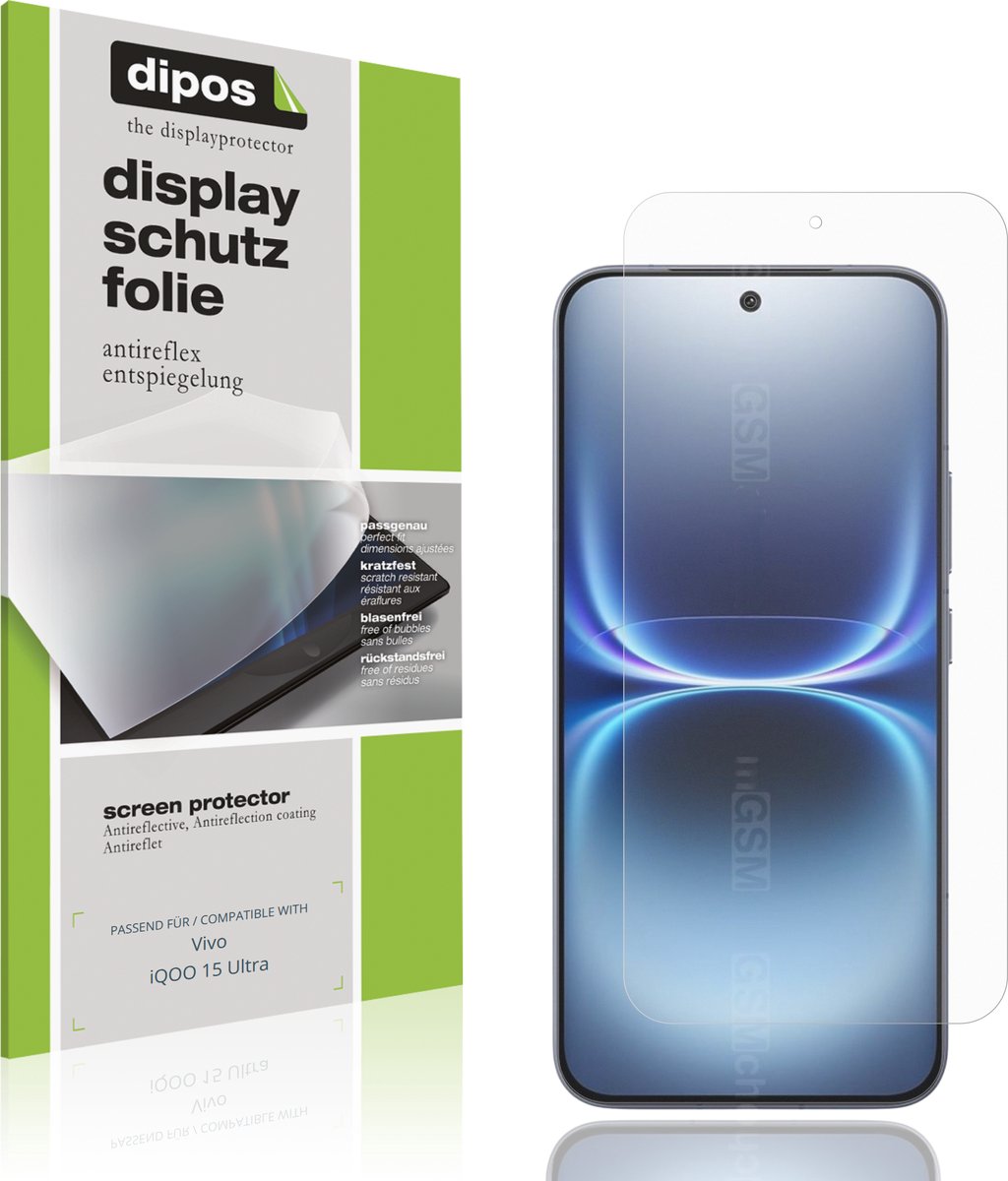 dipos – 4x Matte Beschermfolie geschikt voor Vivo iQOO 15 Ultra | Krasbestendige & antireflecterende Screenprotector Ultra-Thin