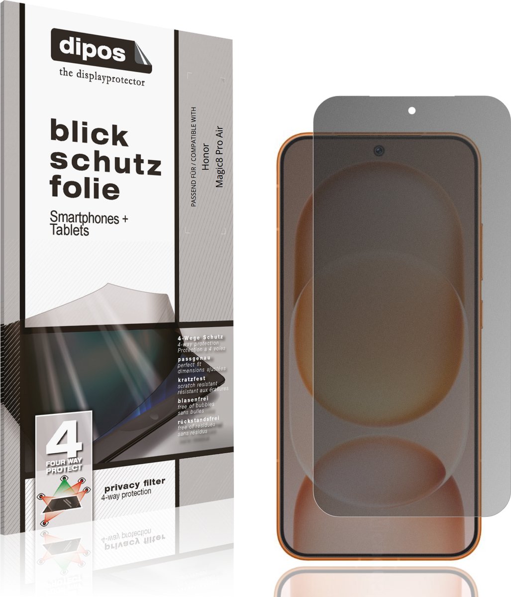 dipos – Matte Privacy Screenprotector geschikt voor Honor Magic8 Pro Air | Anti-Spy Beschermfolie