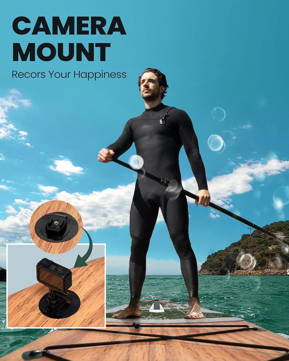 WEVERO Opblaasbaar SUP Board, Stand Up Paddleboard ISUP 10 in 1 Complete Set, Touring Surfboard Volwassenen, 11FT / 335 cm – foto 3