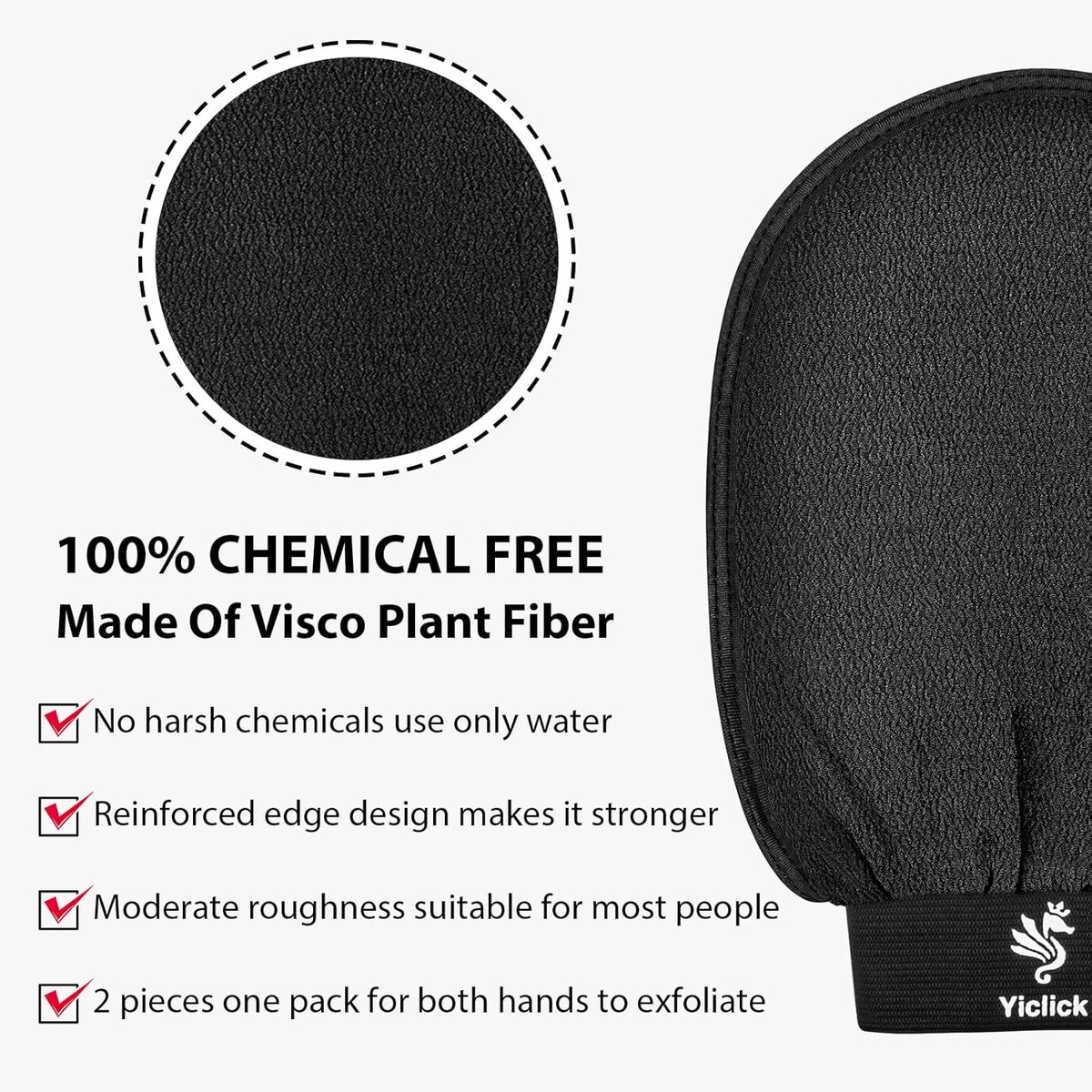 SnelShoppen - Exfoliating Gloves - Diepe Exfoliatie Body Scrubber voor Bad & Douche, Loofah Spons voor Dode Huidverwijdering, Koreaanse Exfoliating Ha