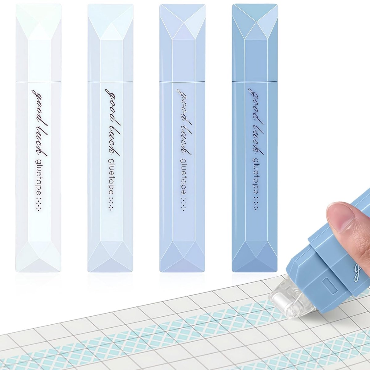 SnelShoppen - 4-Pack Dubbelzijdige Plakband Rolletjes 5m x 6mm voor Scrapbooking, Fotoalbums, Dagboeken, Creatief Knutselen, Kantoor en Hobby