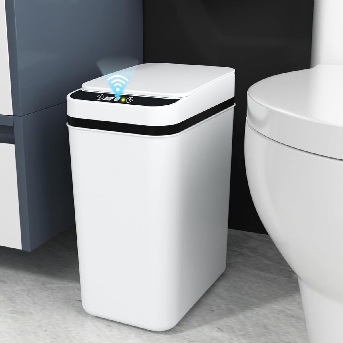Bol.com Automatische vuilnisemmer 10 liter - Touchless afvalemmer met sensor - Keuken/prullenbak badkamer - Waterdichte ABS-kuns... aanbieding