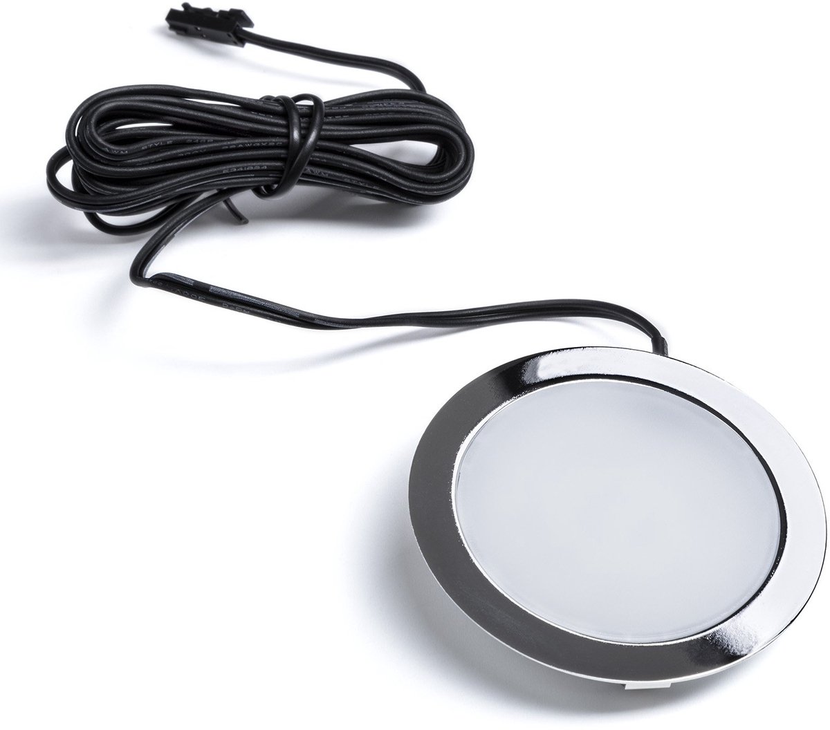 LED Verzonken meubellicht GIULIA 12 V 3W Chrome gepoleerd neutraal wit miniAMP