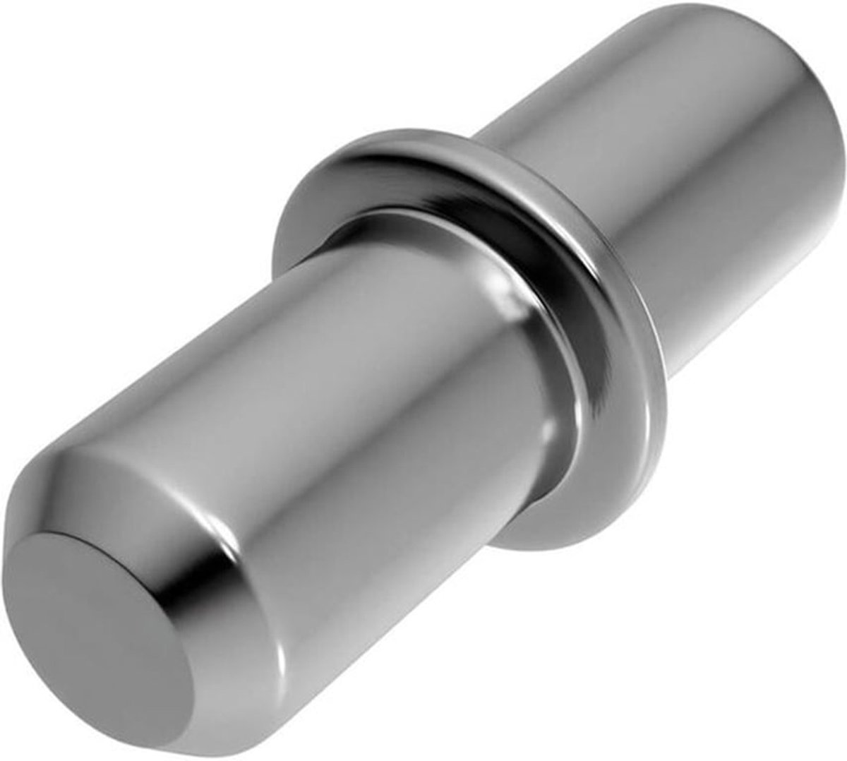 Bodemdragers - 5 mm - 100 stuks - Met Ring voor boren - Inlegplankhouders - Plankdragers 5 mm - Vakdragers - Plankdragers - Voor planken - Vernikkeld