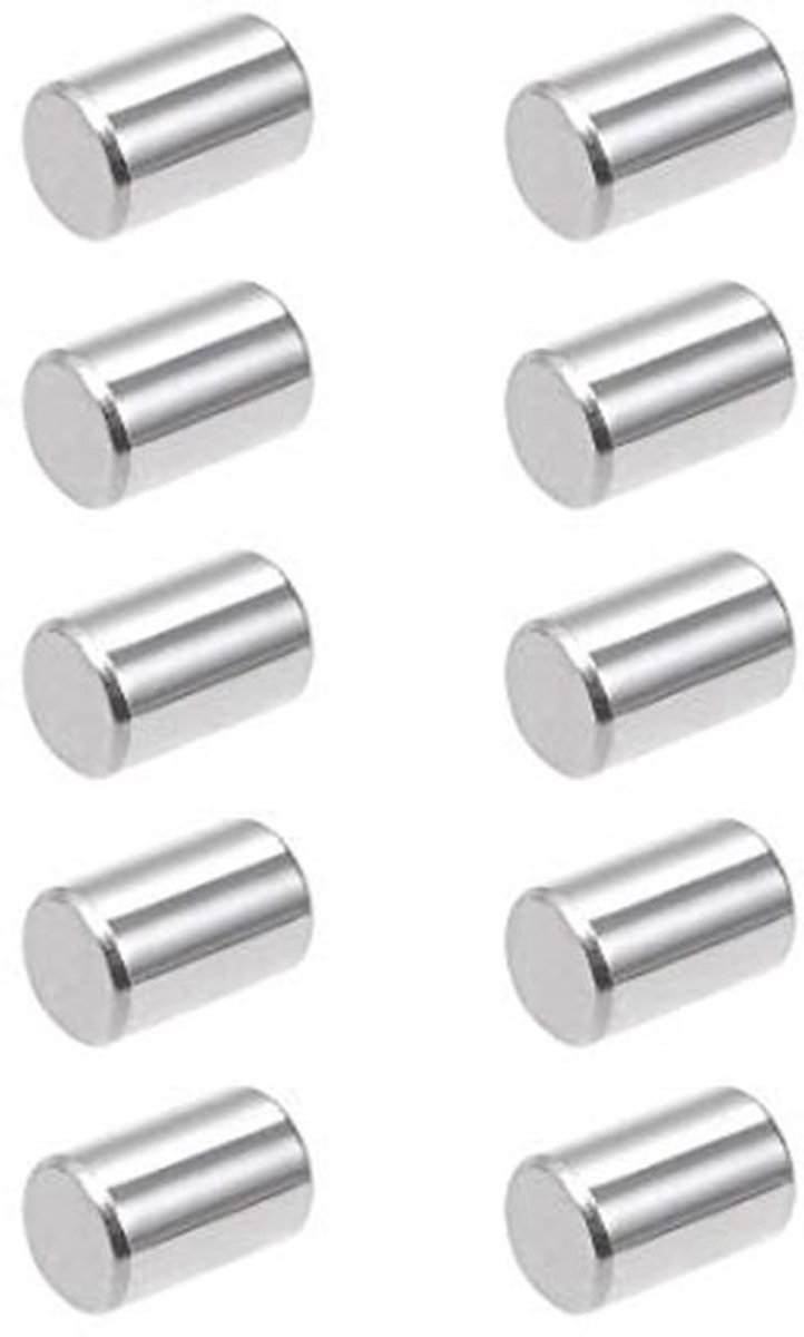 10 Stuks 10mm x 16mm Pin 304 RVS Steunhouders - Roestvrij, Sterk, Zilver