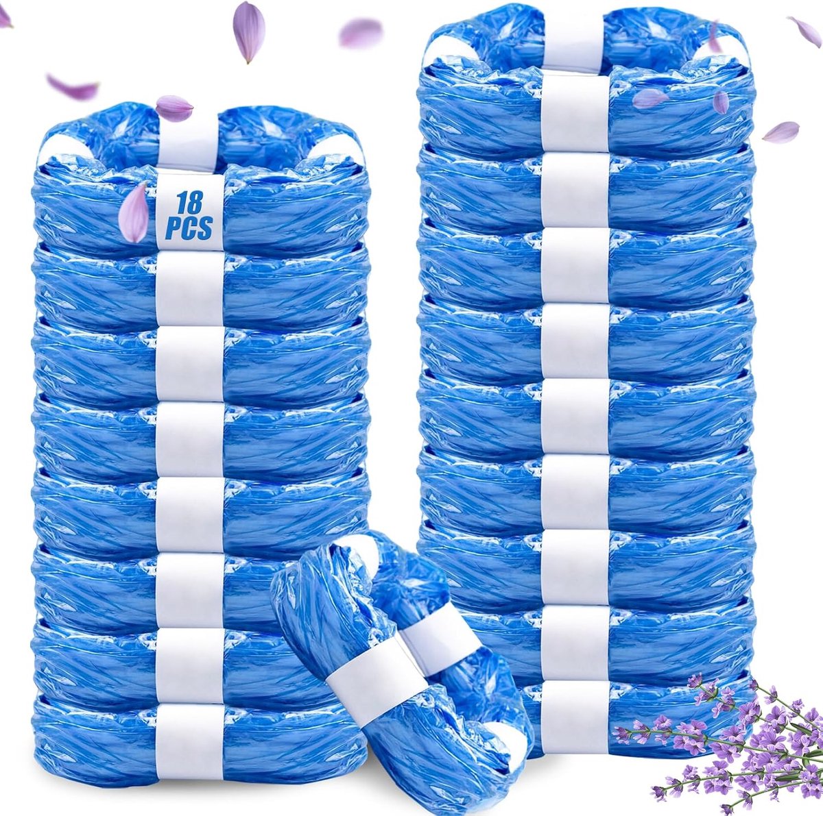 SnelShoppen - 18 Stuks Luieremmer Navulcassettes, Geurdicht, 4,5 m Navulfolie, Compatibel met de Meeste Luieremmers, Ideaal voor Kinderen, Praktisch e