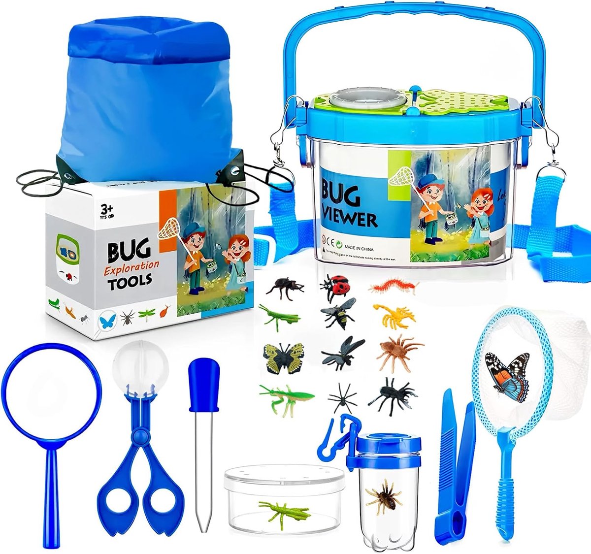 SnelShoppen - Bug Explorer Kit - 23 delige Insecten Vangset voor Kinderen - Buiten Avontuur Set voor Peuters en Kinderen - Educatief Speelgoed voor Jo