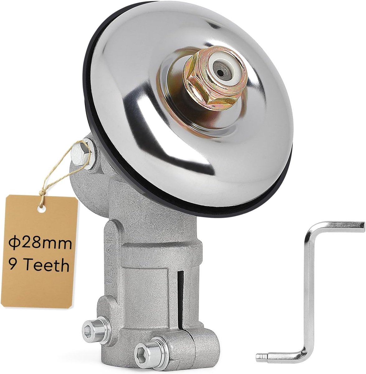 SnelShoppen - Universele Accessoires voor Bosmaakkop, 9 Tanden, 28 mm, Reservekop voor Bosmaaier en Grasmaaier, Tuingereedschap