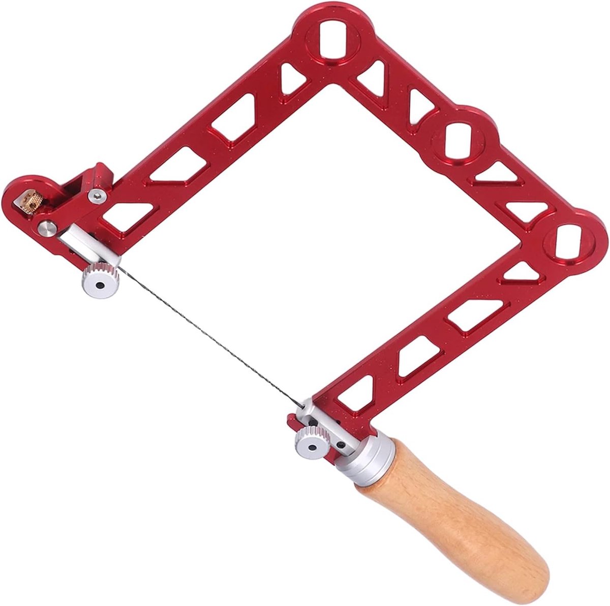 Thijox - Professionele Copingzaag met Copingframe en Vervangend Mes - Heavy-Duty Fretzaag voor Hout, Kunststof, Rubber en Zacht Metaal Snijden (3in)