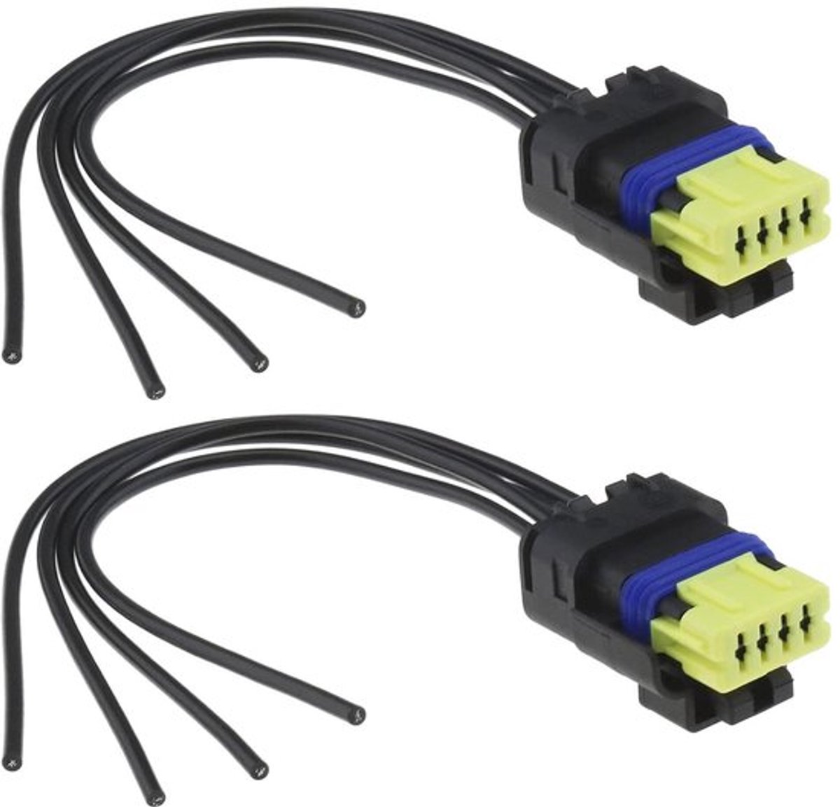 2 STKS Auto Brandstofpomp Kabel Draad Harness Plug 4 Pin 15 Cm Vervangende Onderdelen