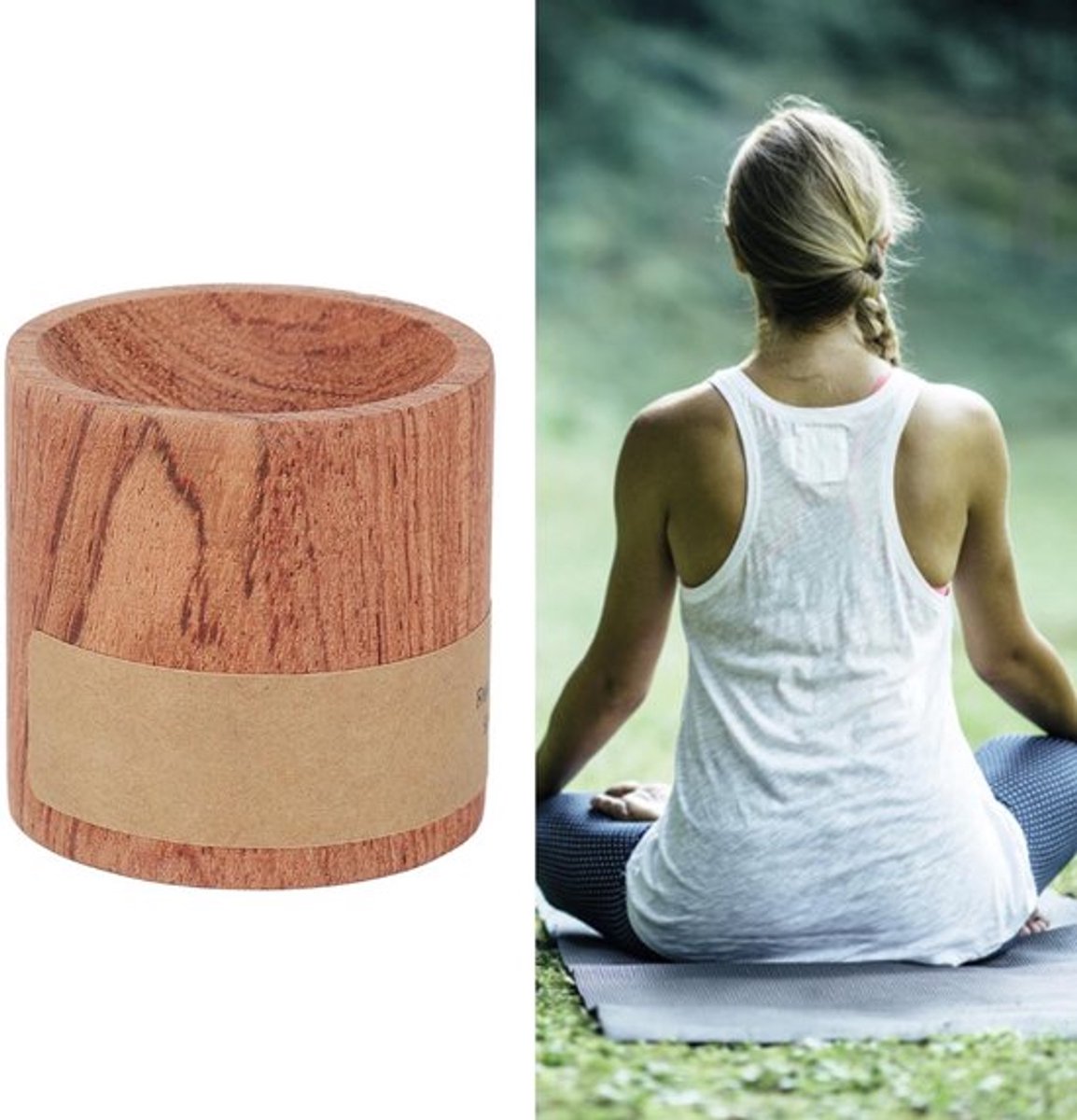 Etherische Olieverspreider Hout Aromatherapie Olieverspreider Voor Training Yoga Meditatie 1,6 Inch Geschikt Voor Thuiskantoor