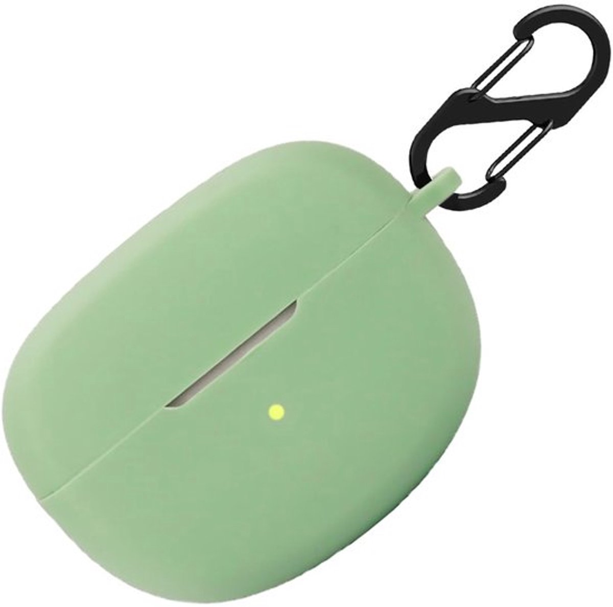 Siliconen hoes voor Bose Ultra Open Earbuds, schokbestendige beschermhoes en huidbeschermhoes met sleutelhanger (groen)