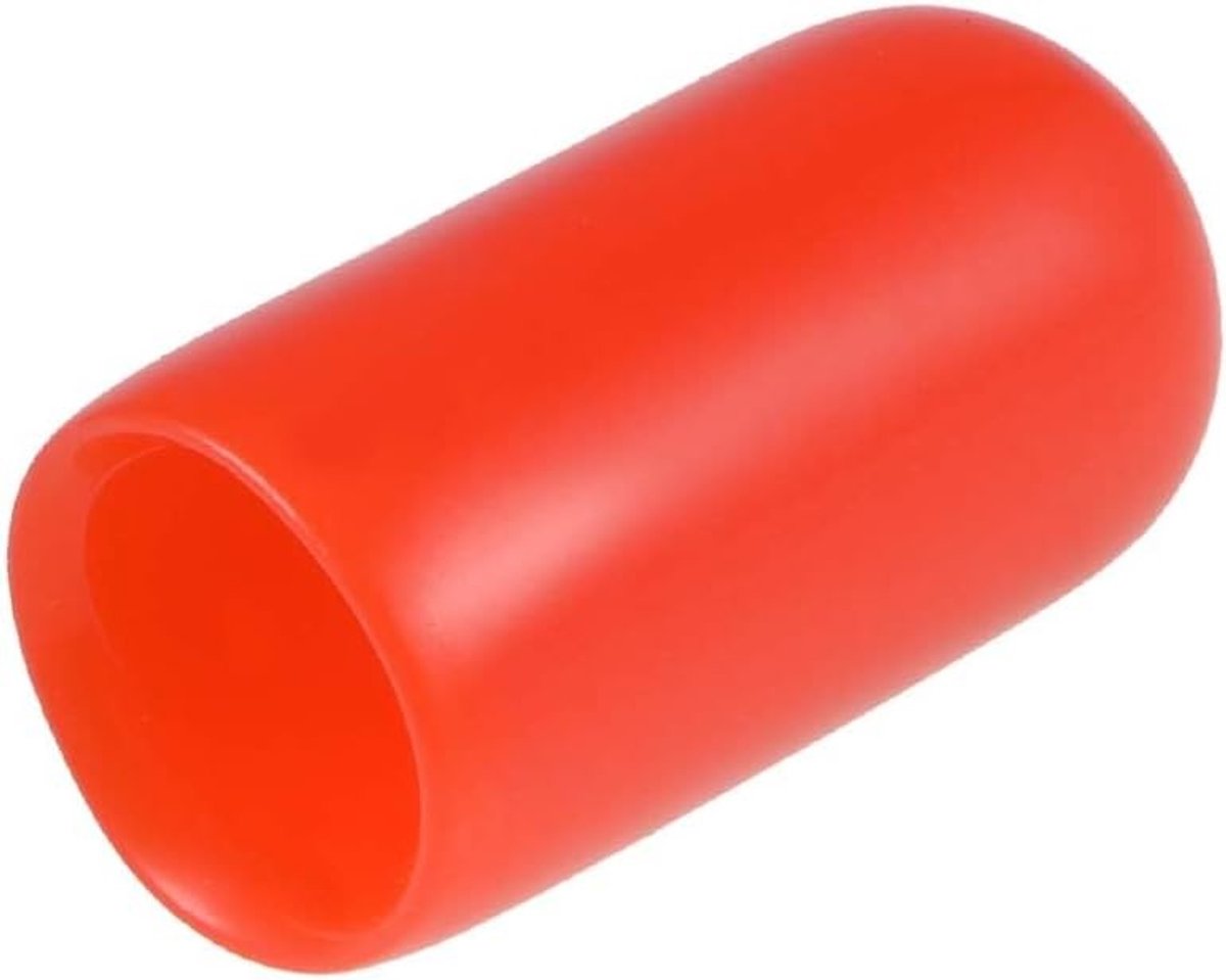 20 stuks rubberen eindkappen 6 mm ID - flexibele ronde schroefdoppen en draadbeschermers voor bouten, schroeven, buizen, kabels en draden - zachte rubberen hoezen voor binnengebruik en bescherming