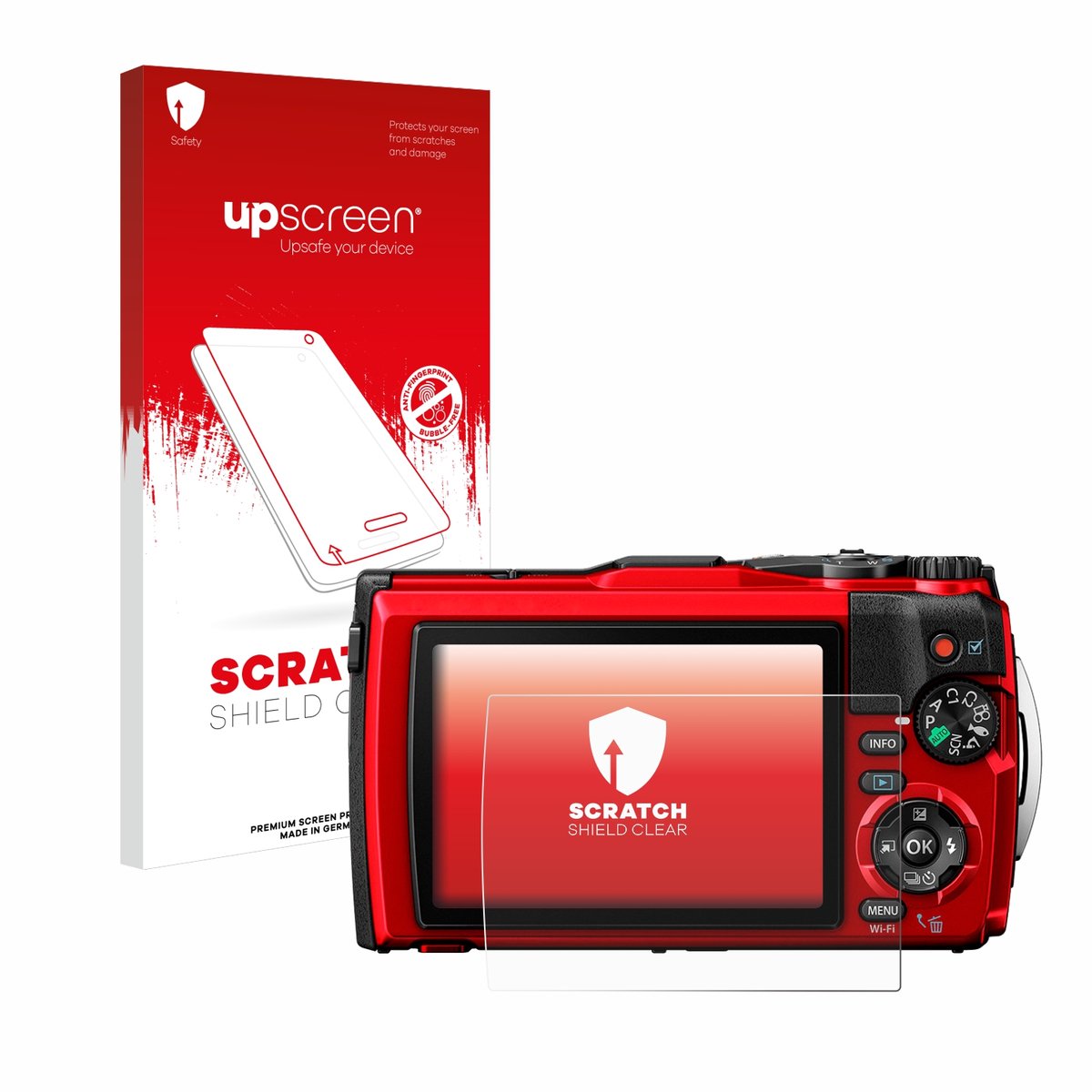 upscreen - Screenprotector voor Olympus Tough TG-6 - Folie Beschermfolie transparant