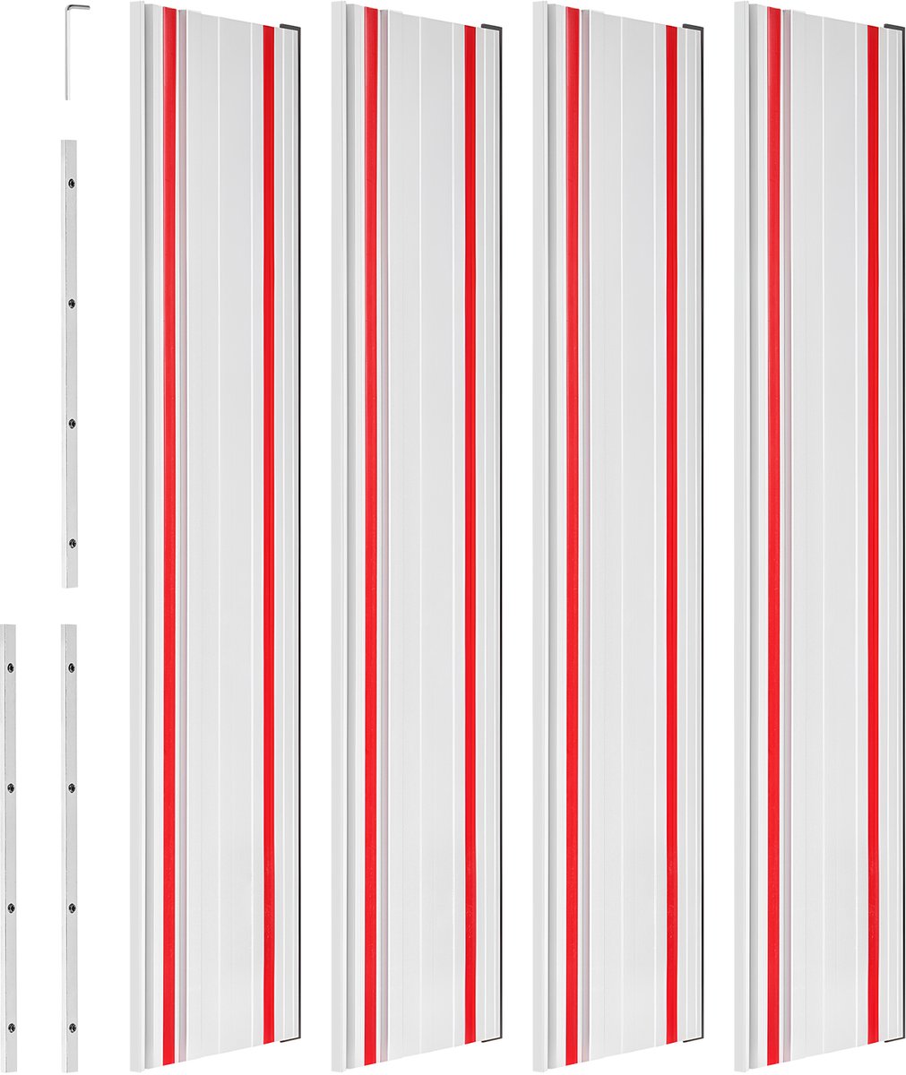 Geleiderailset voor Handcirkelzaag, Inclusief 4 X 700 mm Aluminium Rails en 3 Verbindingsstukken, Compatibel met Verschillende Merken Invalzagen, Ideaal voor Houtbewerkingsprojecten