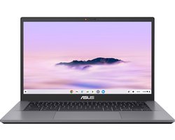 ASUS Chromebook Plus CX34 CB3402CVA-MW1632 Intel Core 3 100U 35,6 cm (14") Touchscreen Full HD 8 GB LPDDR5-SDRAM 128 GB UFS Wi-Fi 6E (802.11ax) ChromeOS US International Grijs