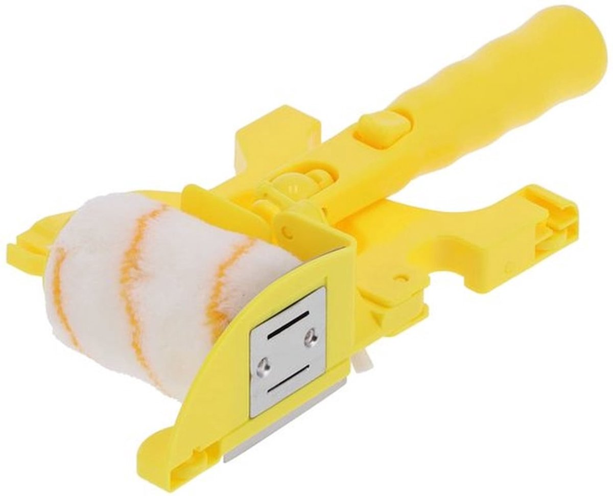 360 ° Rotatie Edger Roller, Multifunctionele Verf Edger Roller Brush, voor Muur, Plafond, Deuren, Ramen, Plafonds, Accentmuren, Plinten, Stoelleuningen
