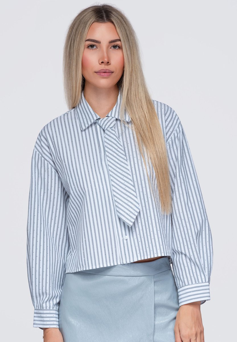OMBRE Overhemd - Regular Fit - Katoen - Lange Mouw Grijs M