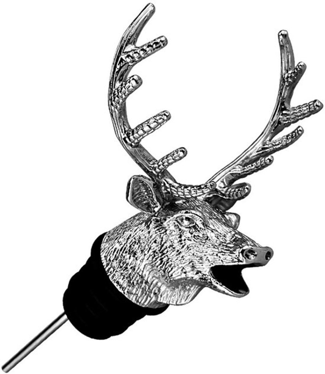 Deer Head Shape Pourer, Gietfles van Zinklegering met Siliconen Stopper