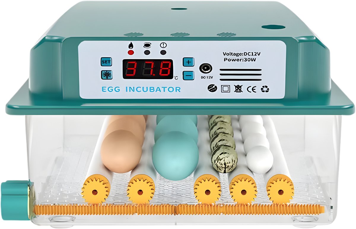 Egg Incubator - 16 eieren capaciteit, volledig automatisch keren, lade-type met digitale temperatuurregeling - kleur niet gespecificeerd