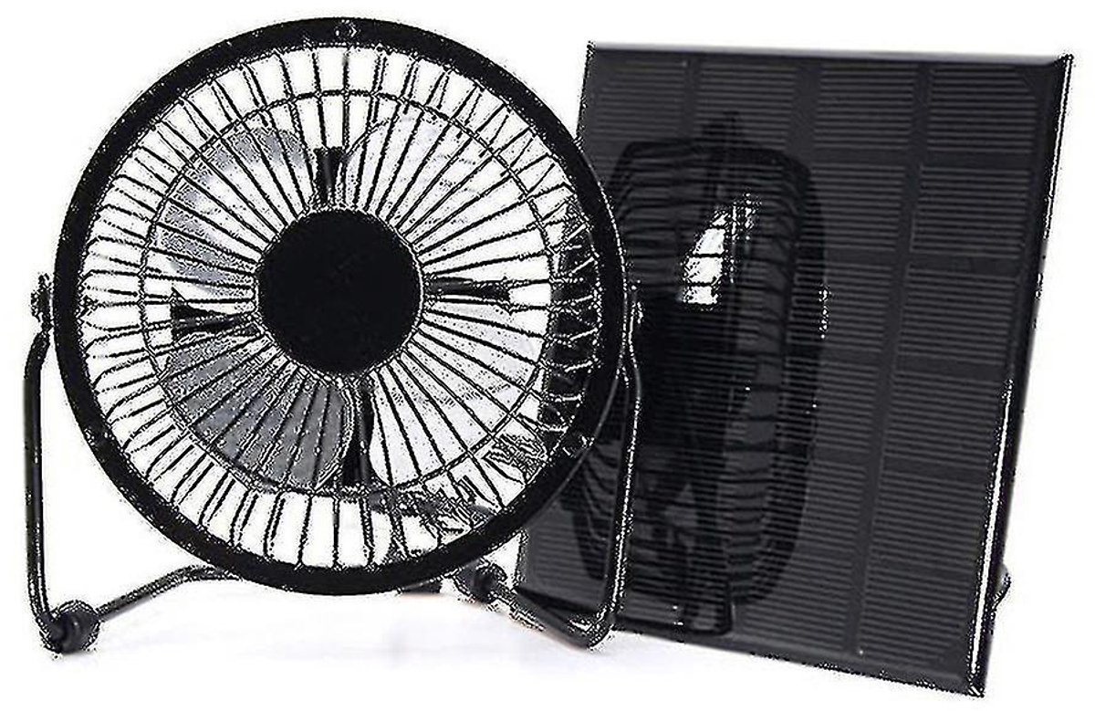 4/6/8-inch ventilator op zonne-energie (USB); draagbaar, voor koeling buitenshuis of thuis