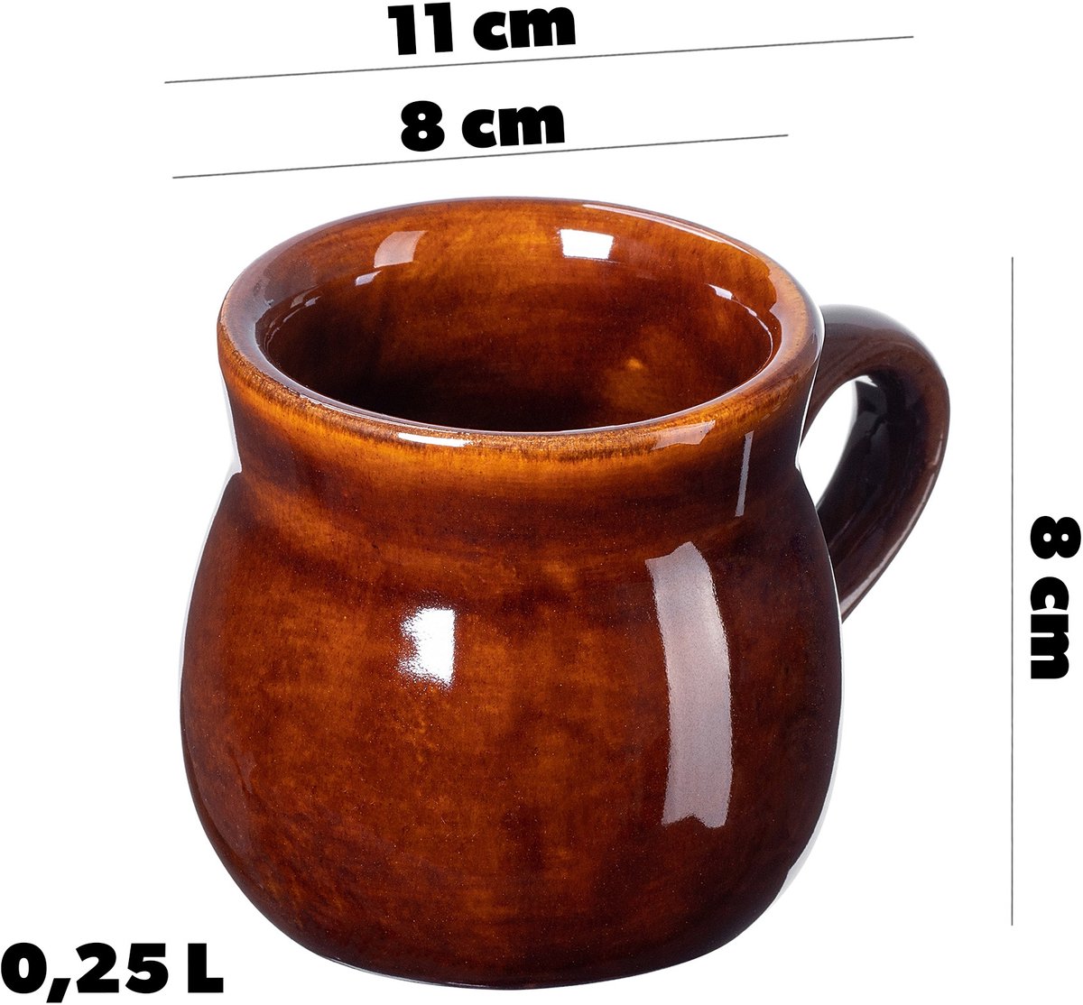 KADAX mokken voor glühwein 250 ml met handvat steengoed mok set van 2 — cadeau in Kookcadeaus - foto 5