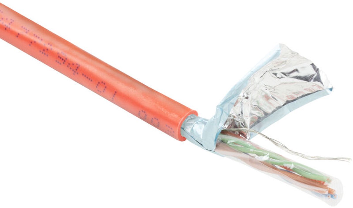 ACT FP750H CAT5E F/UTP LSZH Patchkabel Soepel Rood - 100 meter
