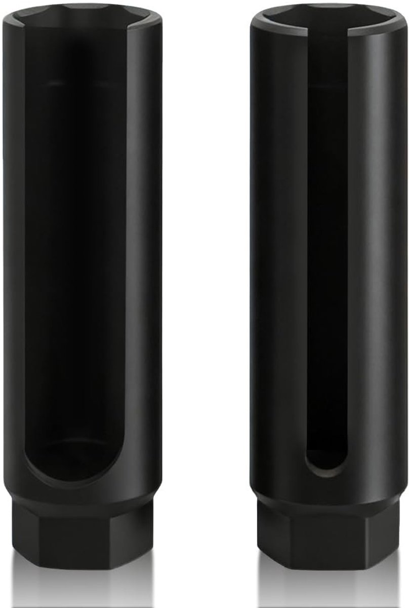 Lambda Sonde Steeksleutel Set - 2 Stuks, 22mm Sleutels voor Lambda Probes, Inclusief Ruimte voor Draad en 1/2 Inch Moer, Ideaal voor Auto Onderhoud en Reparatie