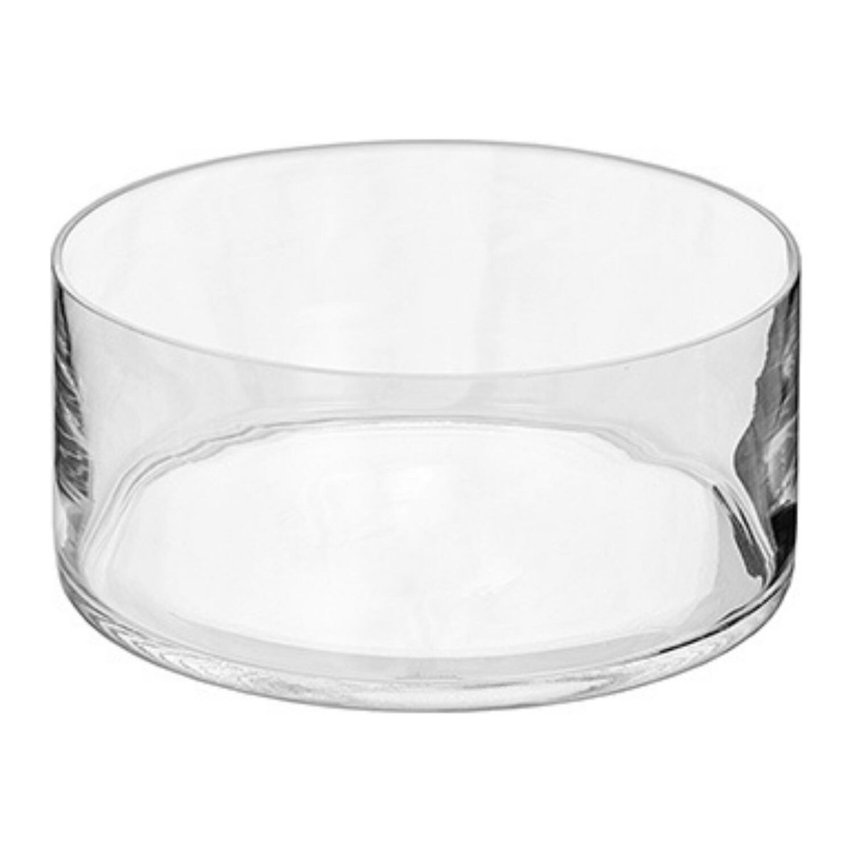 Alessandro Lage schaal vaas - transparant - glas - 7.5 x 18 cm - plat en rond - vazen - woonaccessoires
