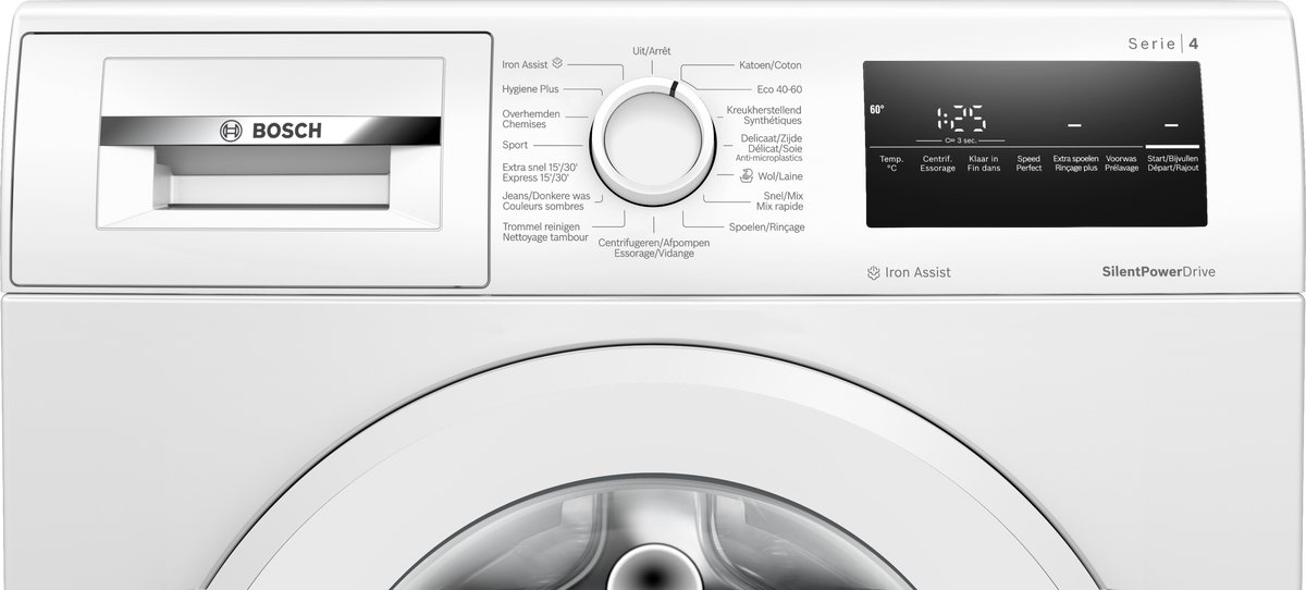 Bosch WAN2827YFG 8 kg met Iron Assist thumbnail 3
