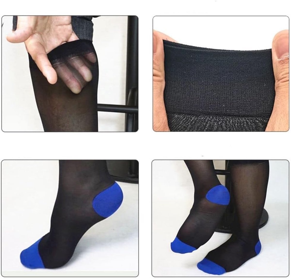 Stijlvolle Herensokken voor Formele Kleding - Doorzichtige Kousen voor Kantoor en Feestgelegenheden - Comfortabele en Elegante Middelhoge Sokken