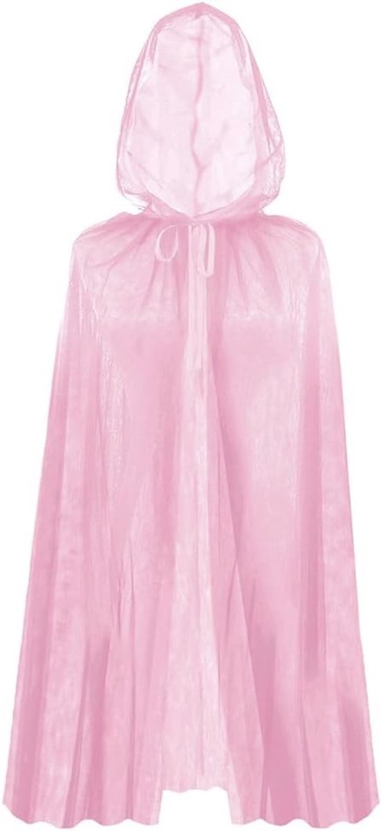 Dames Halloween Kostuum met Lange Tulle Cape voor Cosplay en Rollenspel Activiteiten
