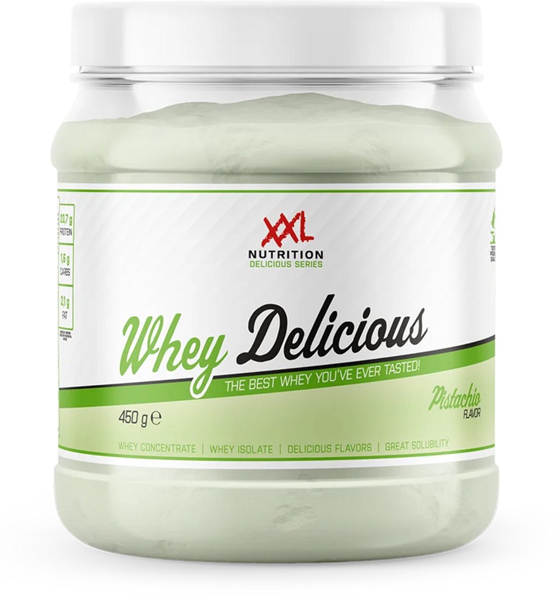 Bol.com XXL Nutrition - Whey Delicious - Pistache - Eiwitpoeder - 450 g aanbieding