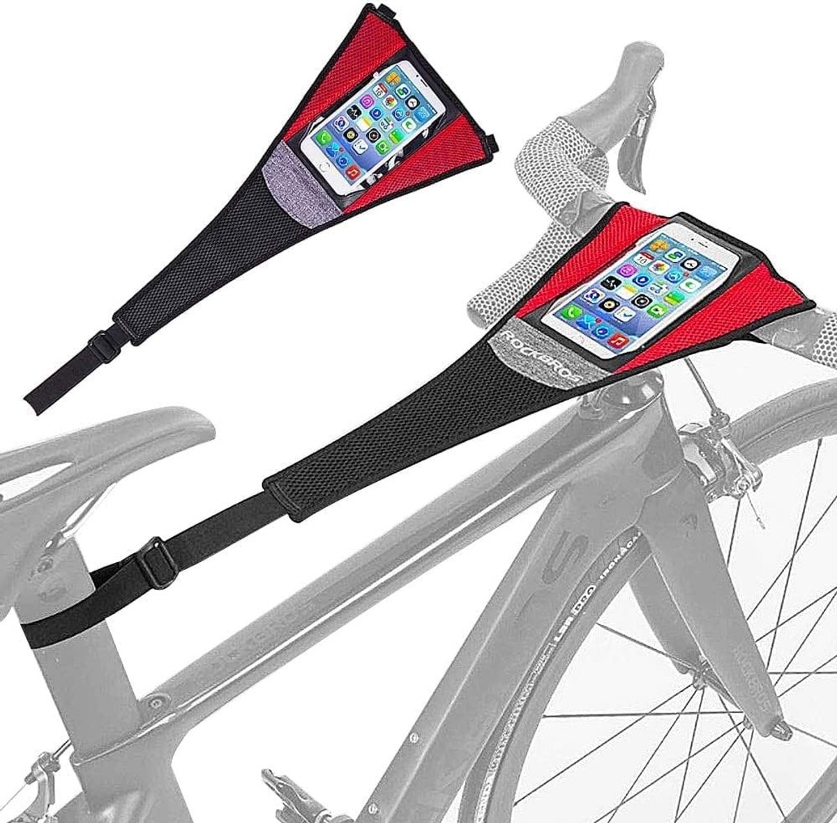 Zweetabsorberende Roller Trainer voor Fietsen - Zweetnet voor Racefietsen met Telefoonhoesje, Sneldrogend en Antizweet