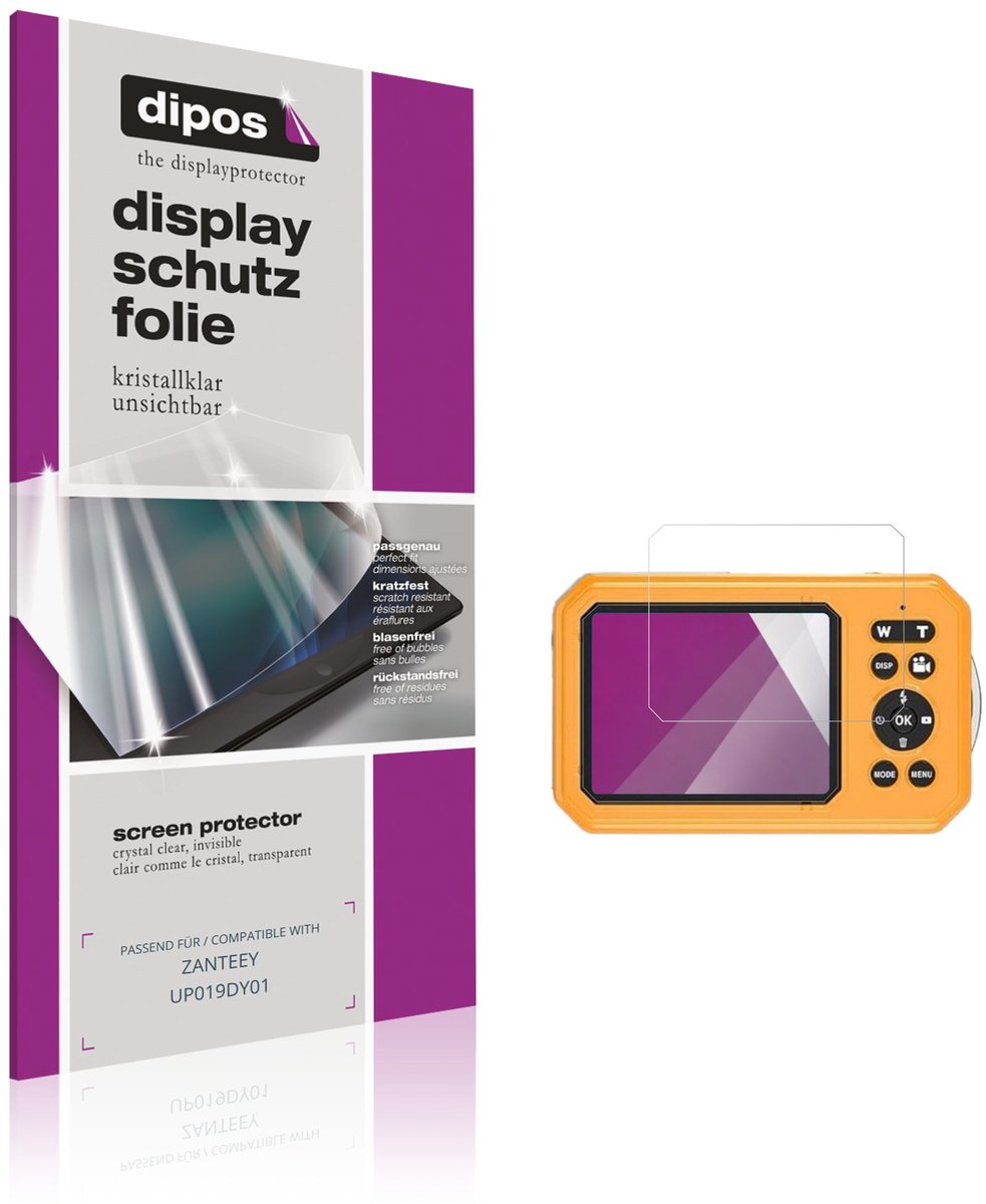 dipos – 4x Beschermfolie geschikt voor ZANTEEY UP019DY01 | Krasbestendige & heldere Screenprotector Ultra-Thin