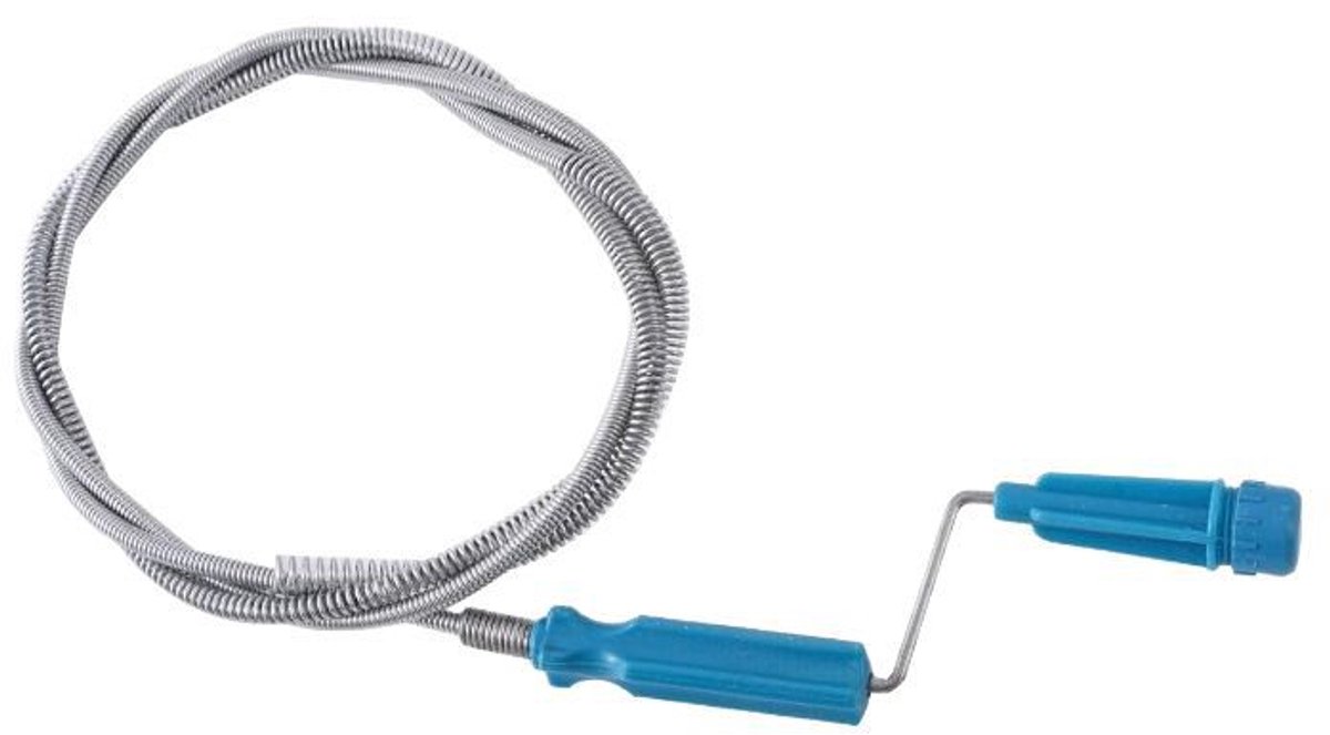 longziming - Afvoerontstopper Spiraal - Rioolreinigingsveer - Flexibele Ontstoppingsset - Diepe 5 Meter Bereik - Ergonomische Handkurbel - Roestvast Veerstaal - Ideaal Voor Moeilijke Bochten