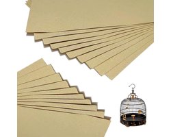 Grindpapier voor Vogelkooi, Eenvoudig Schoon te Maken Vogelsandpapier, Accessoires voor Parkieten, Cavia's en Kanaries, Ideaal voor Vogelverzorging en Kooionderhoud