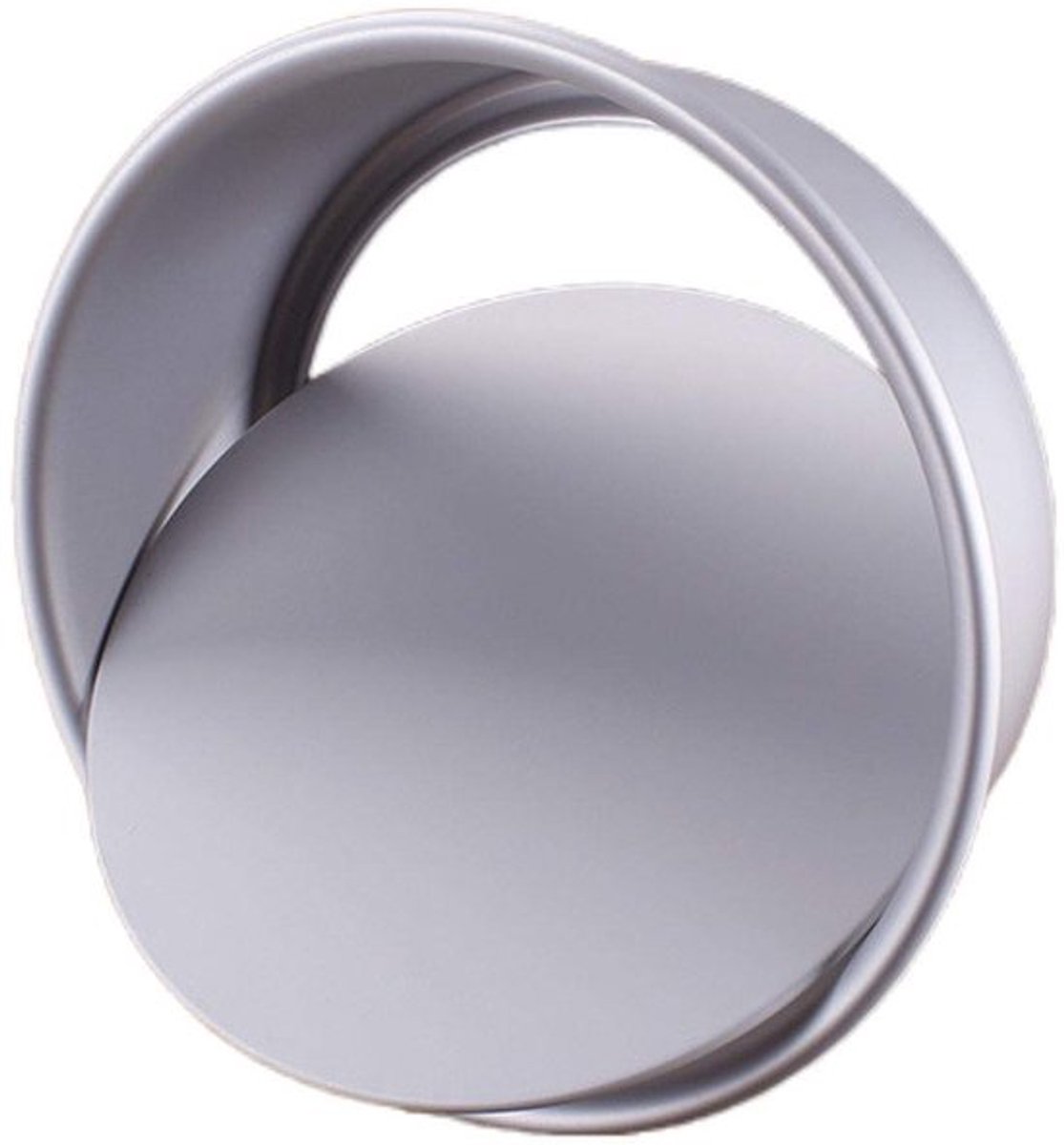 Ronde cakevorm van aluminium met antiaanbaklaag en verwijderbare bodem, bakvorm met losse bodem voor bruiloften, verjaardagen en kerstfeesten (4,1 inch)