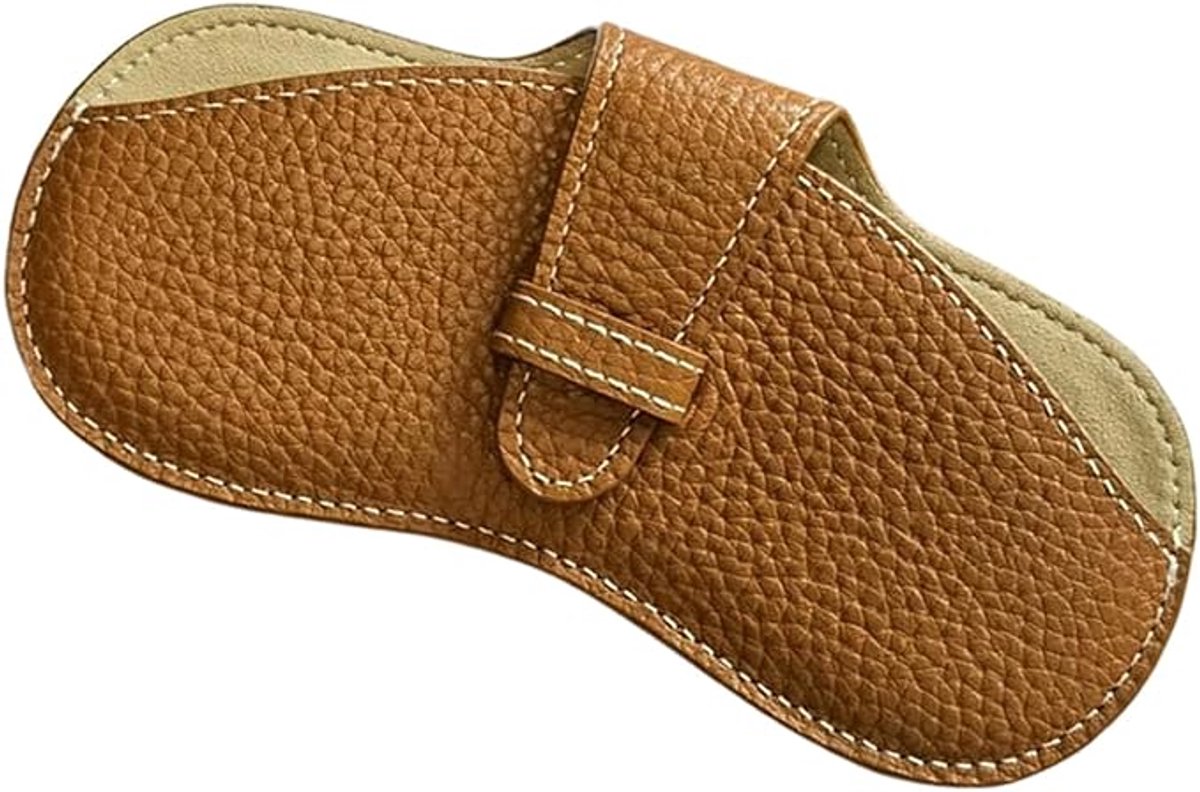 Slanke brillenkoker, platte beschermende houder, brillenetui van stevig materiaal, draagbare tas, accessoireopslag met gemakkelijk mee te nemen, persoonlijke benodigdheden voor contant geld Sieraden K