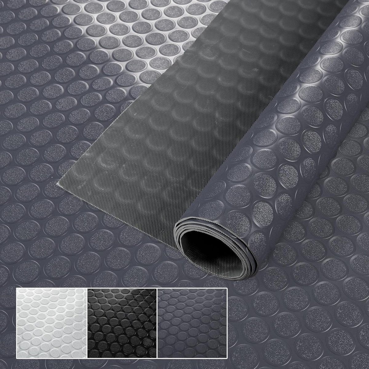 PVC vloerbedekking - Antislip mat - Vloer beschermen - Per strekkende meter - 100 cm breed