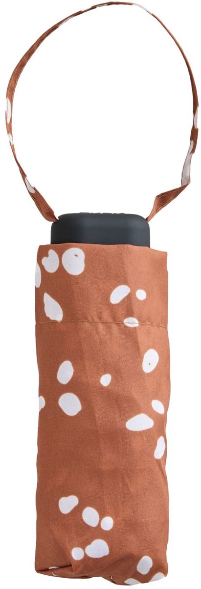 Next - Dames - Compacte paraplu met print - Bruin