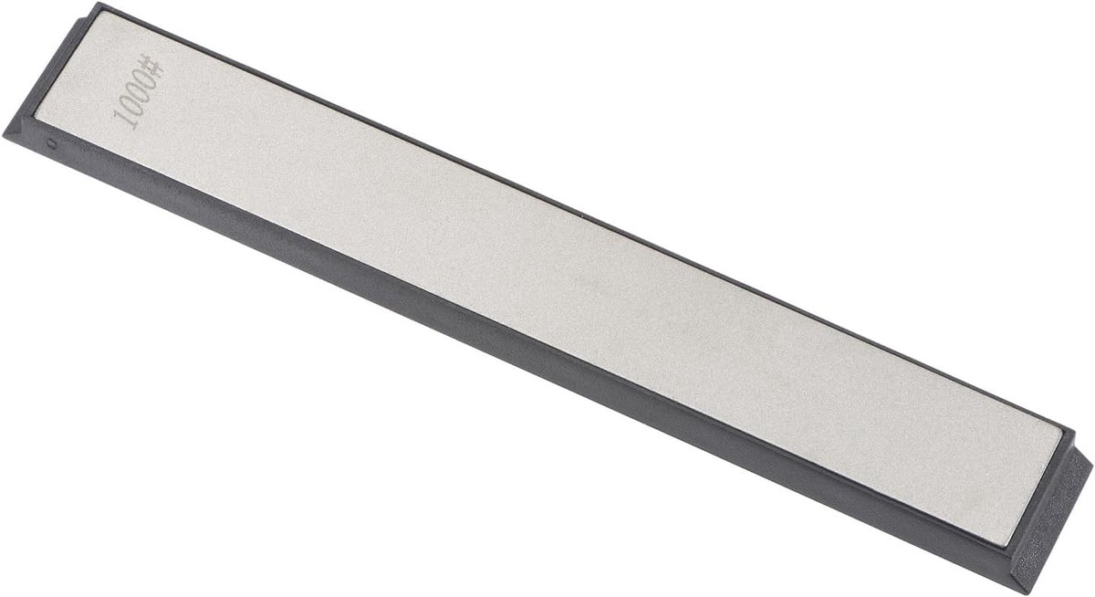 Diamantstenen messenslijper korrel 1000, 16,5 x 2,5 cm, ideaal voor het slijpen van metalen messen en gereedschap