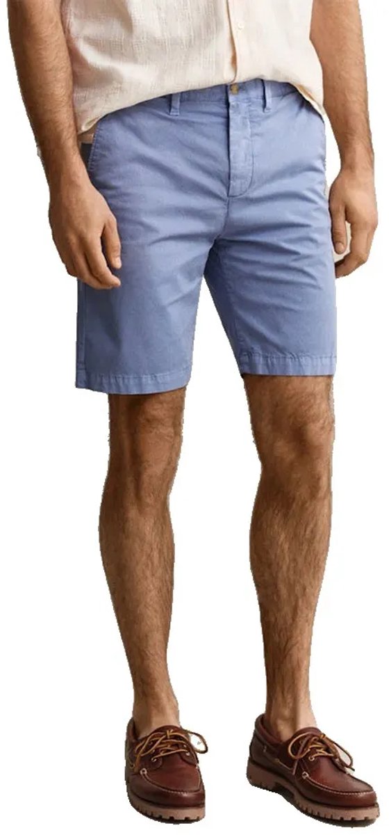 Gant Sunfaded Regular Fit Chino Shorts Blauw 36 Man