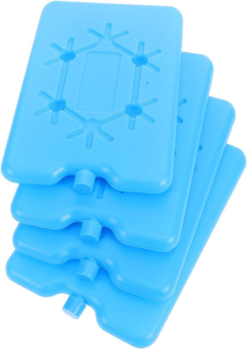 Koelelementen Lunchbox - Diepvrieselementen - Maaltijden Koel Houden - Herbruikbaar - 4 Stuks - Blauw