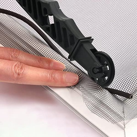 Rubberen bies - Koord profiel - Schermen repareren - 4-in-1 toolkit - 10 meter - Zwart — afbeelding 4