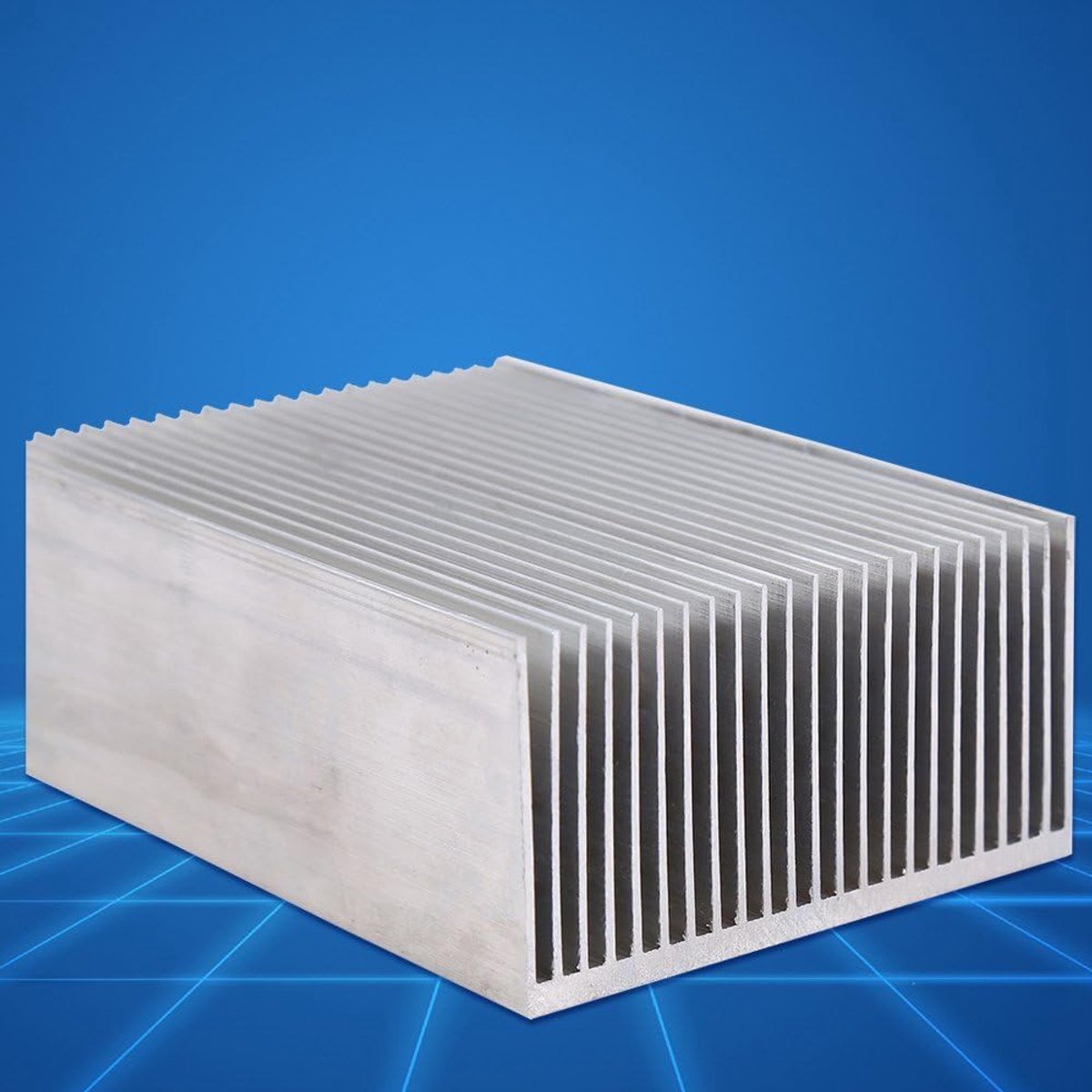 Aluminium Koellichaam - Koelplaat LED - Elektronica Koelen - Goede Warmtegeleiding - 100 x 69 x 36 mm - Aluminium