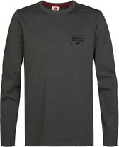 Petrol Industries - Heren Longsleeve met print forgewall - Groen - Maat M