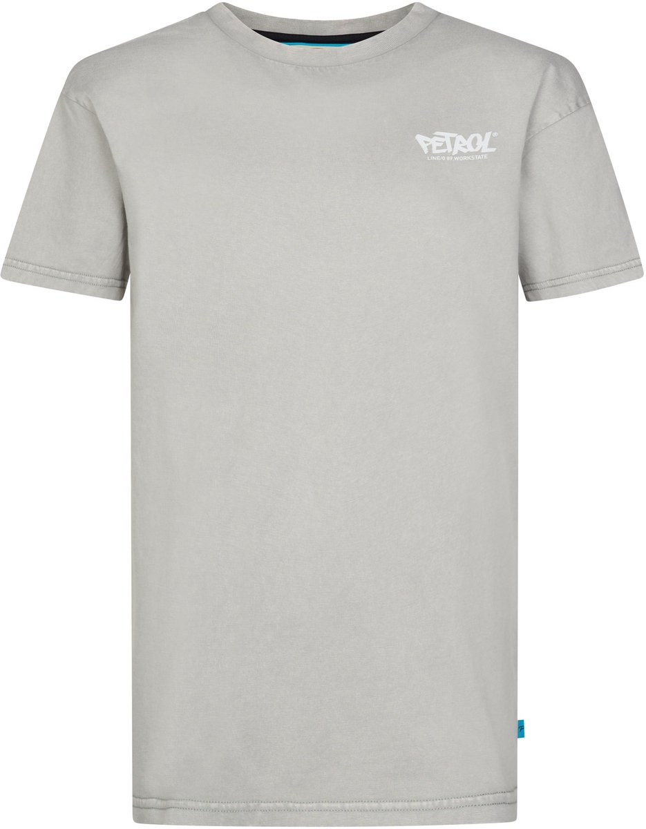 Petrol Industries - Jongens Katoenen T-shirt met print forgepath - Zwart - Maat 164