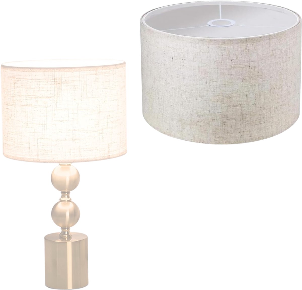 CLGP® Lampenkap Stof - Decoratieve Kap - Sfeerverlichting Creëren - Beige